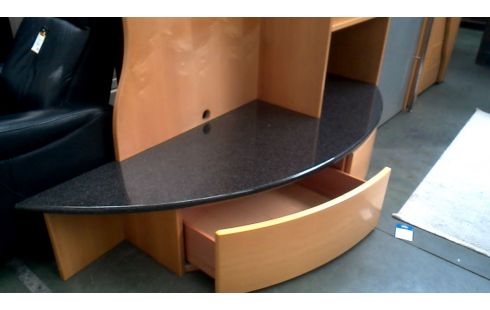 WOHNZIMMERSCHRANK DESIGN GRANIT LADEN 5 TÜREN BELEUCHTET