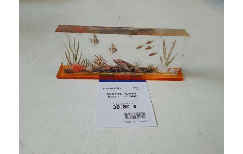 DECORATION AQUARIUM PLEXI LUCITE GRAVE