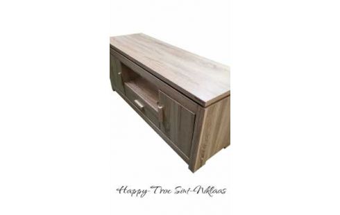 MUEBLE TELE LACADO, , MADERA LOOK 2 PUERTAS 1 CAJÓN