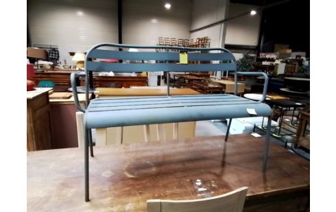 BANC DE JARDIN METAL GRIS