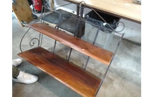 ETAGERE MURALE BOIS METAL