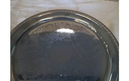 PLATEAU METAL ARGENTE