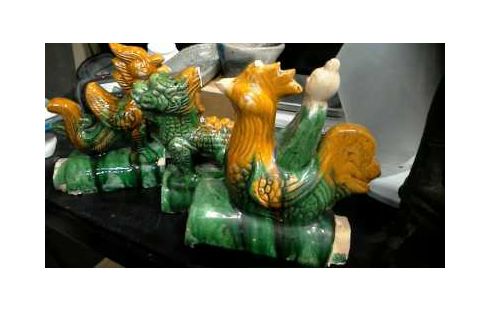 DECORATION TUILES  FAITIERE CHINOISES LES