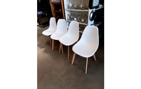 LOT DE 4 CHAISES MODERNES