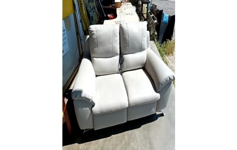 CANAPE 2 PLACES CUIR RELAX ÉLECTRIQUE