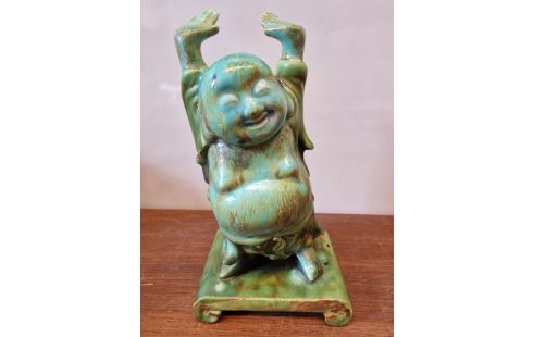 SCULPTURE BOUDDHA FAIENCE