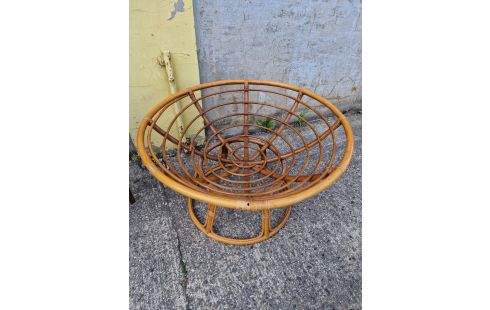 FAUTEUIL VANNERIE BAMBOU 2 PARTIES