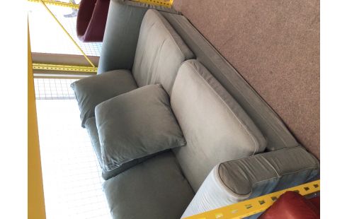 CANAPE LIT TISSU BLEU