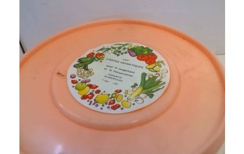 LOT DE 3 BOITES HERMETIQUES