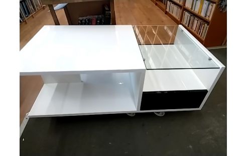 TABLE BASSE MODERNE BLANCHE