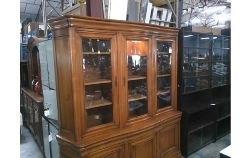 LIVING BIBLIOTHEQUE SYLE LOUIS PHILIPPE 6 PORTES