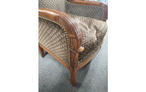BERGERE STYLE EMPIRE ACAJOU