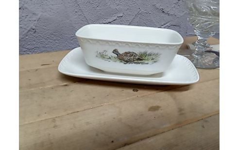 ASSIETTEs + saucier decor chasse villeroy et boch