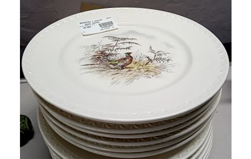 ASSIETTEs + saucier decor chasse villeroy et boch