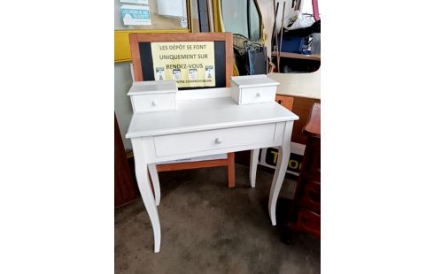 BONHEUR DU JOUR CÉRUSÉ BLANC