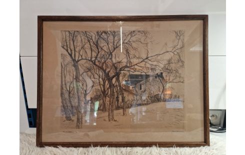 EAU FORTE JEAN DONNAY PAYS DE HERVE POMMIERS