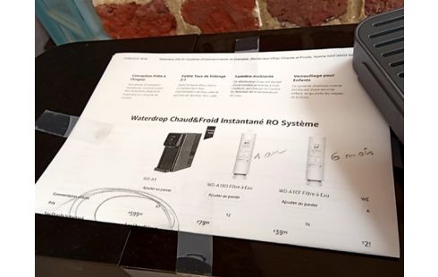 FONTAINE A EAU chaude et froide avec filtres waterdrop