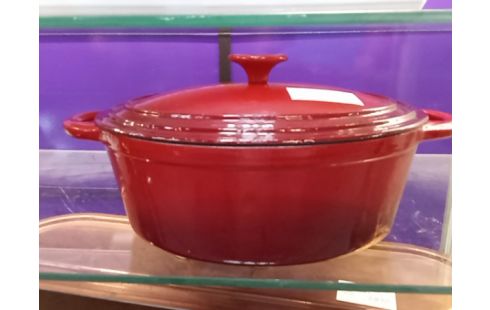 COCOTTE FONTE ROUGE COUVERCLE
