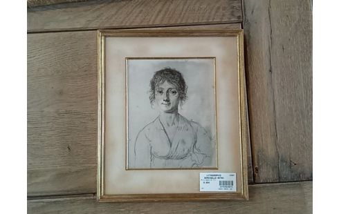 LITHOGRAPHIE DEMOISELLE RETRO