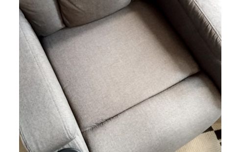 FAUTEUIL RELAX electrtique releveur tissu taupe