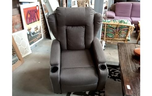 FAUTEUIL RELAX electrtique releveur tissu taupe
