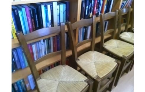 LOT DE 5 CHAISES PAILLEES