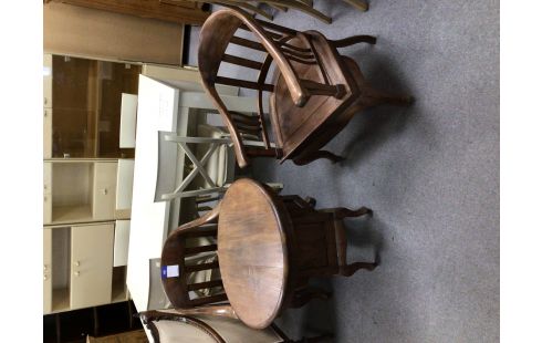 CHAISE FAUTEUIL BOIS EXOTIQUE + TABLE BASSE