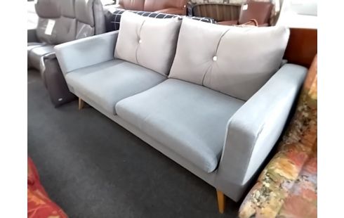 CANAPE TISSU 3 PLACES ACCOUDOIR USÉ