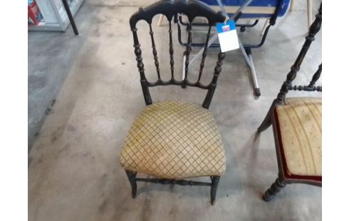 CHAISE ANCIENNE BOIS TISSU