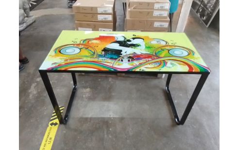 BUREAU INFORMATIQUE PLATEAU VERRE DJ