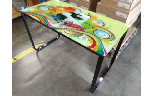 BUREAU INFORMATIQUE PLATEAU VERRE DJ