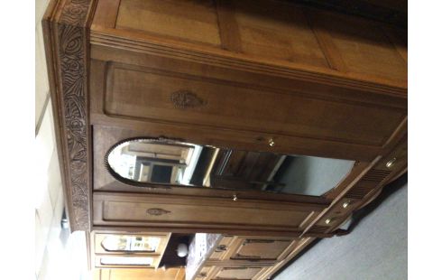 GARDE ROBES PENDERIE 3 PORTES 2 TIROIRS