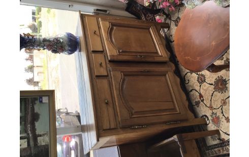 MEUBLE CHENE 2 PORTES 3 TIROIRS