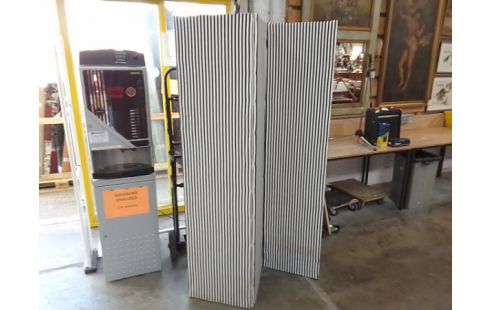 PARAVENT RAYURES NOIR BLANC