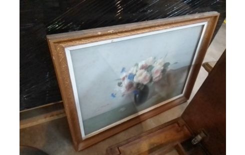 TABLEAU CADRE BOIS FLEURI