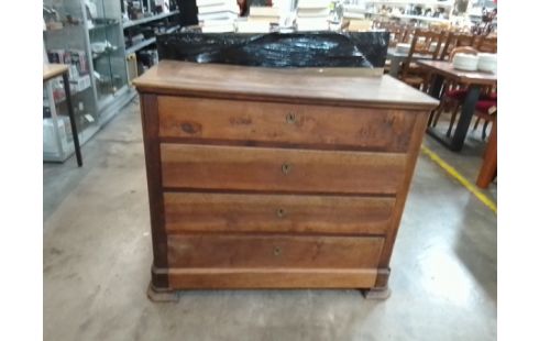 COMMODE 3 TIROIRS BOIS MASSIF SANS CLÉ