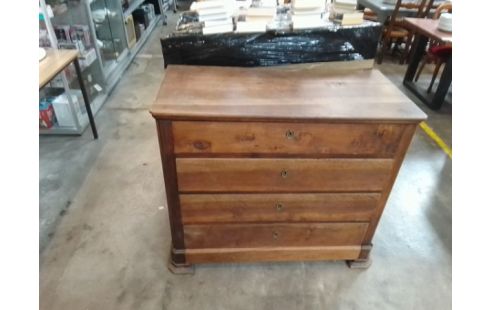 COMMODE 3 TIROIRS BOIS MASSIF SANS CLÉ