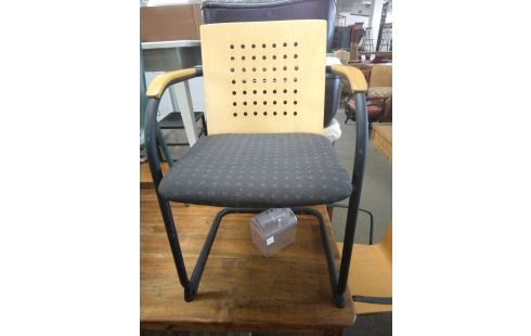 FAUTEUIL DE BUREAU BOIS ET TISSU