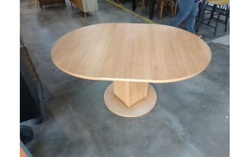 TABLE RONDE MELAMINE 1 ALLONGE EN L'ETAT
