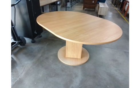 TABLE RONDE MELAMINE 1 ALLONGE EN L'ETAT