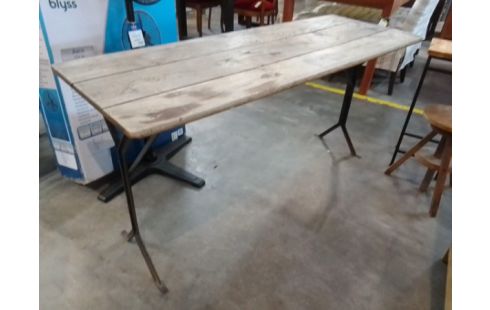 TABLE CHENE PIED FER