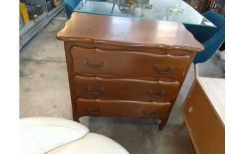 COMMODE 3 TIROIRS BOIS