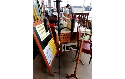 LAMPADAIRE FER FORGÉ 3 FEUX