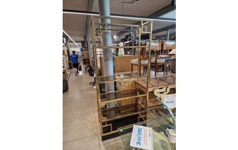 ETAGERE BIBLIOTHEQUE dorée vintage