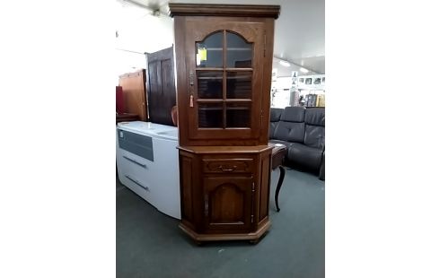 ENCOIGNURE Haut vitré en chene avec clés