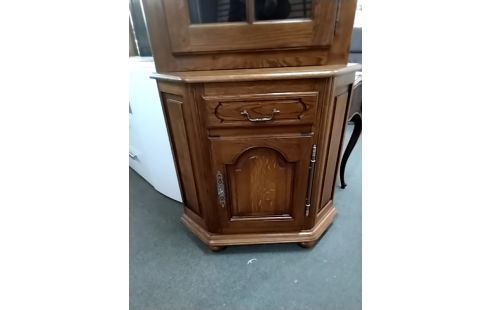 ENCOIGNURE Haut vitré en chene avec clés