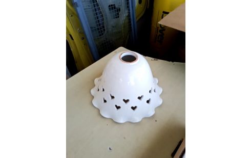 ABAT JOUR DE LUSTRE DECO BLC