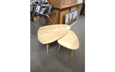 TABLE BASSE BOIS EXOTIQUE LA PAIRE