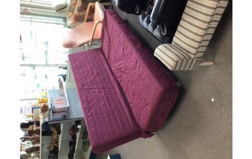 CANAPE CONVERTIBLE IKEA BEDDINGE TISSU MAUVE