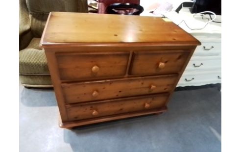 COMMODE 4 TIROIRS EN PIN